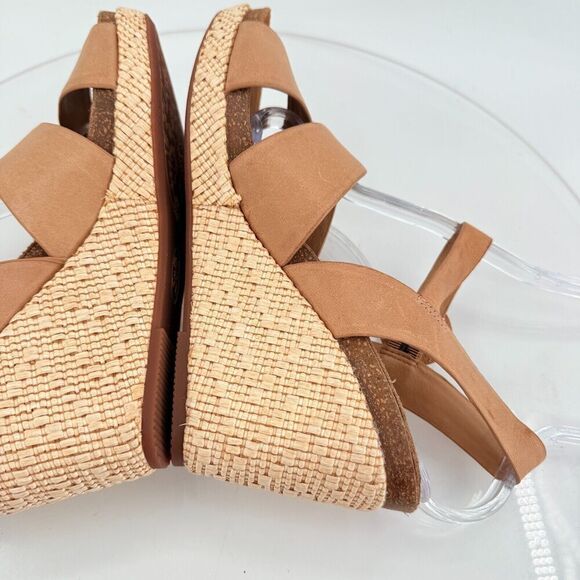 Sofft Womens Clarissa Wedge Ankle Strap Sandals Size 10 M Brown Leather - Picture 12 of 16